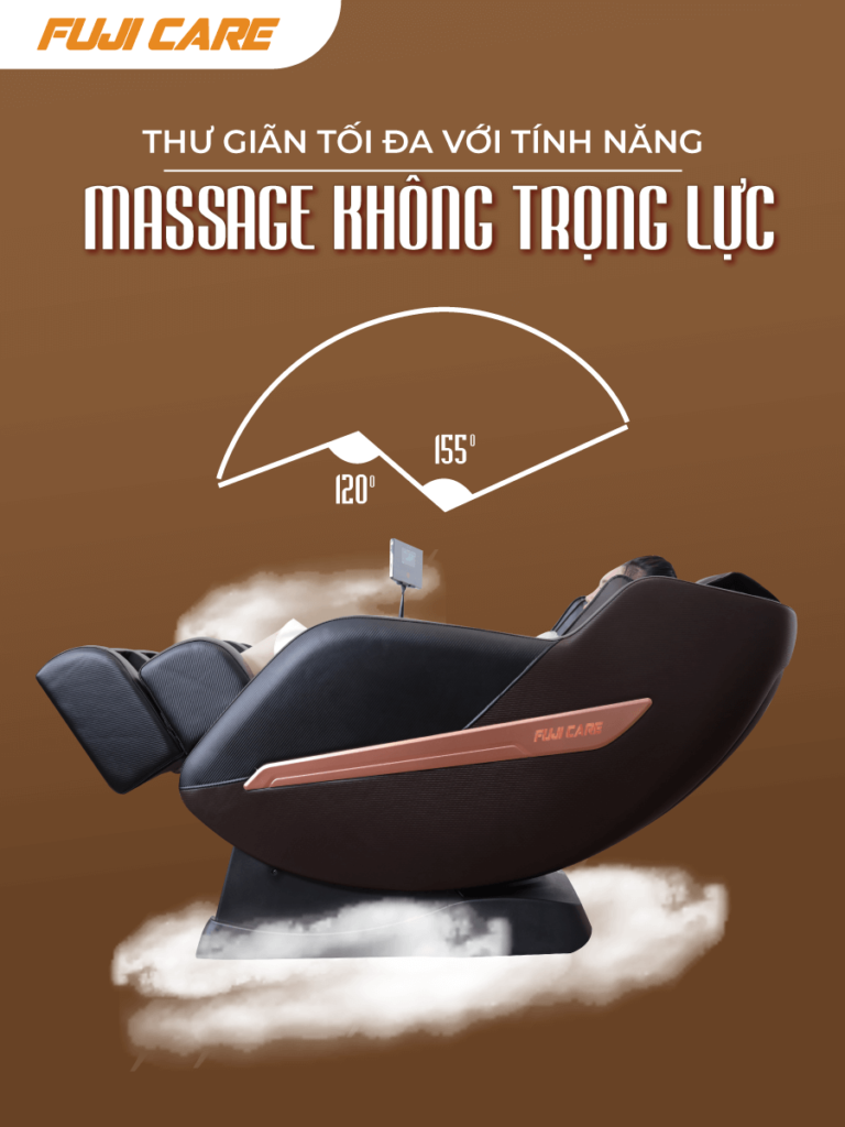 Khi sử dụng ghế massage FC - 666 bạn sẽ được thư giãn tối đa với tính năng massage không trọng lực