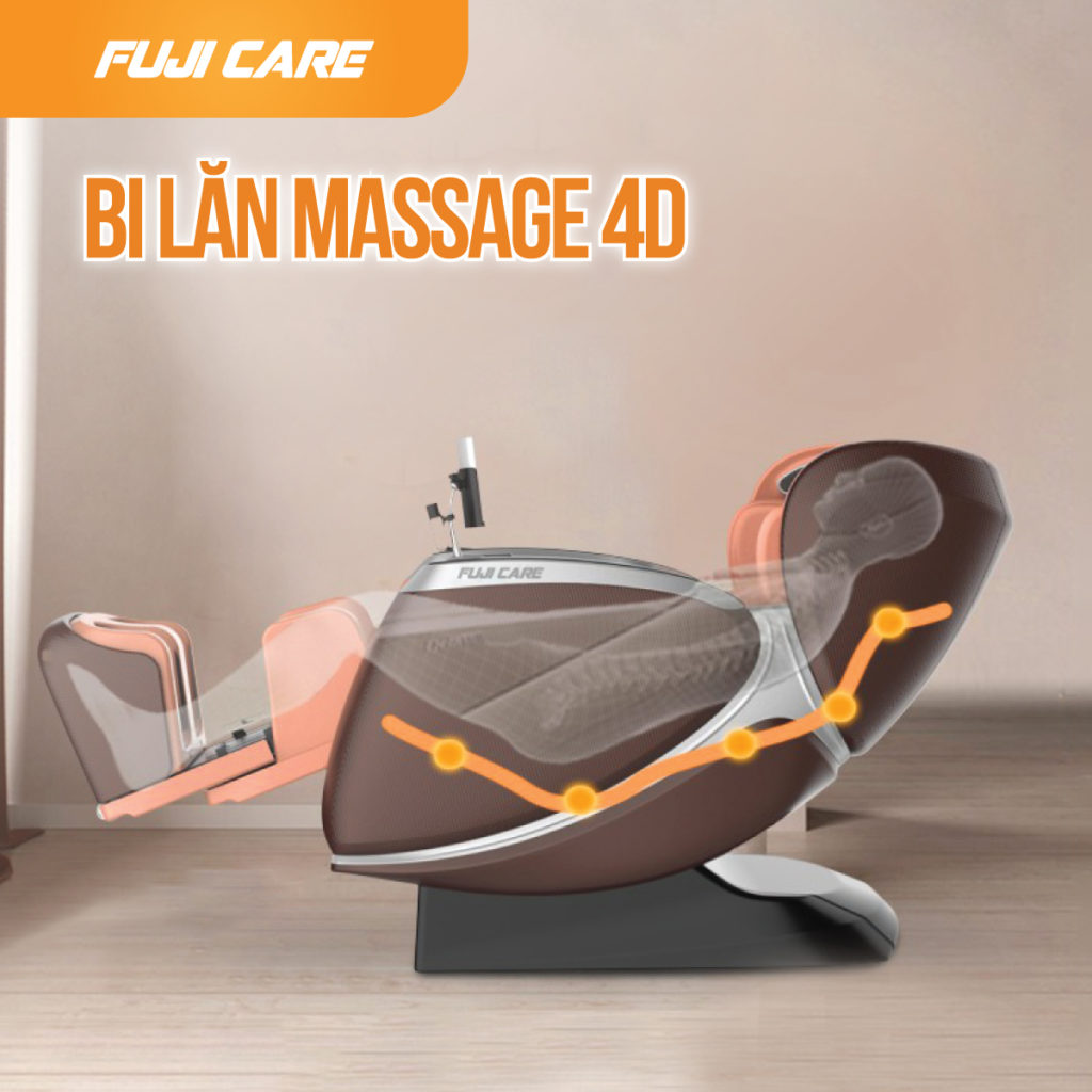 ghế massage FC-850 sử dụng bi lăn 4D
