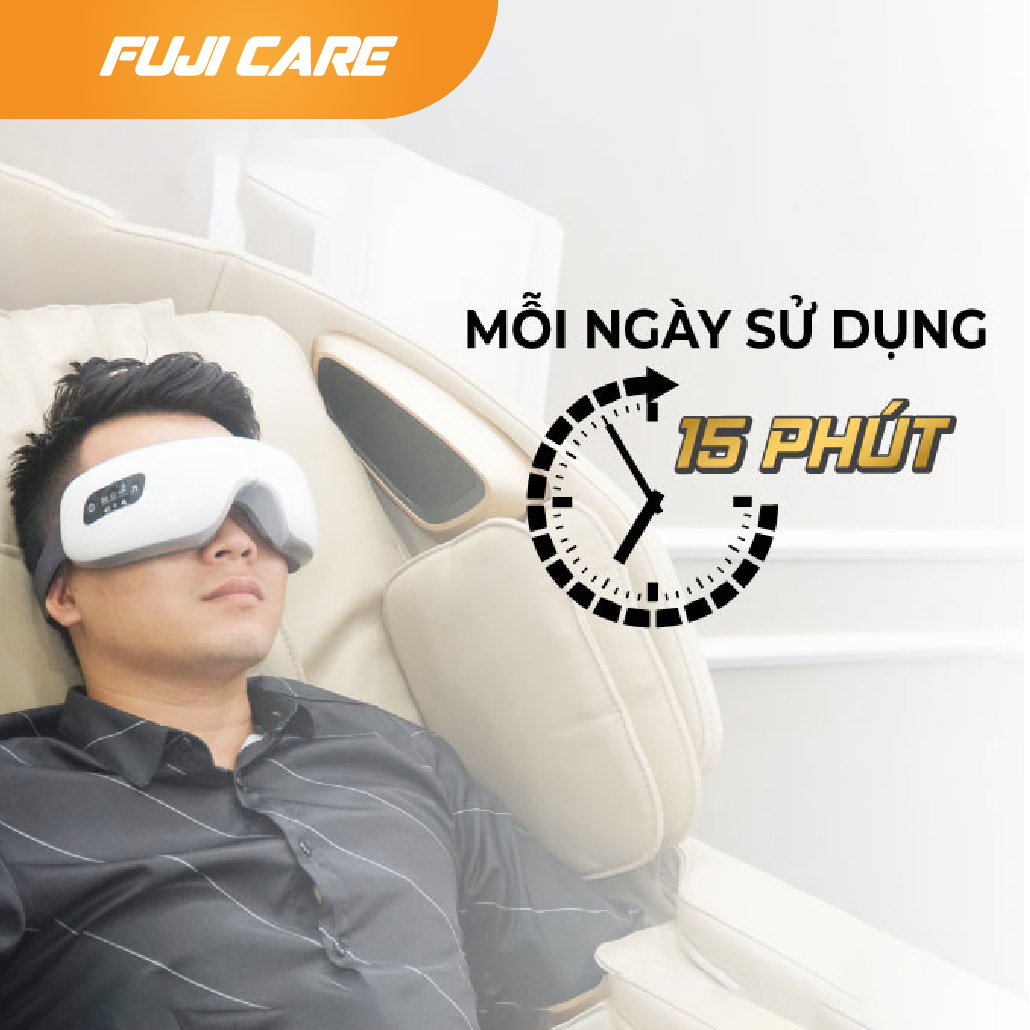 Sử dụng máy massage mắt FJ - S650 với tần suất đều đặn để cải thiện các vấn đề về mắt