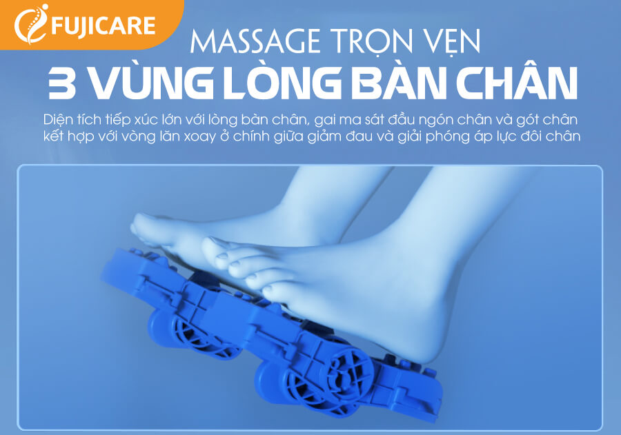 Ghế massage FC-350 massage trọn vẹn lòng bàn chân