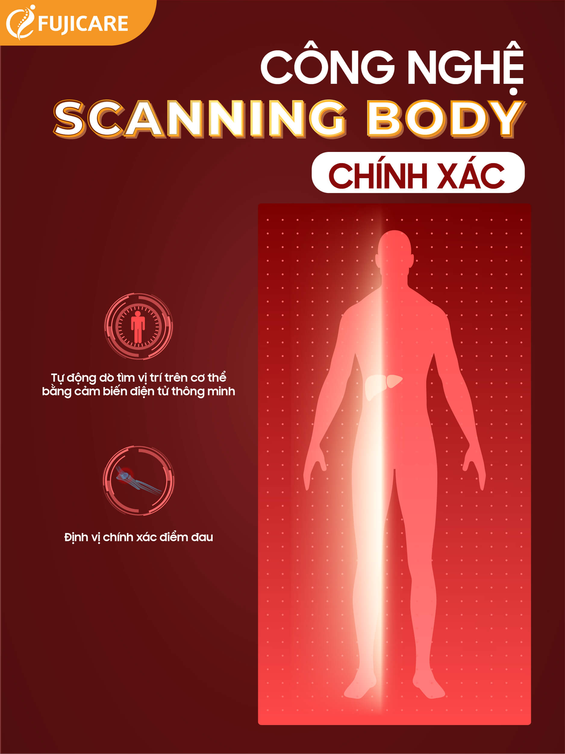 Ghế massage FC-688 với công nghệ scanning body