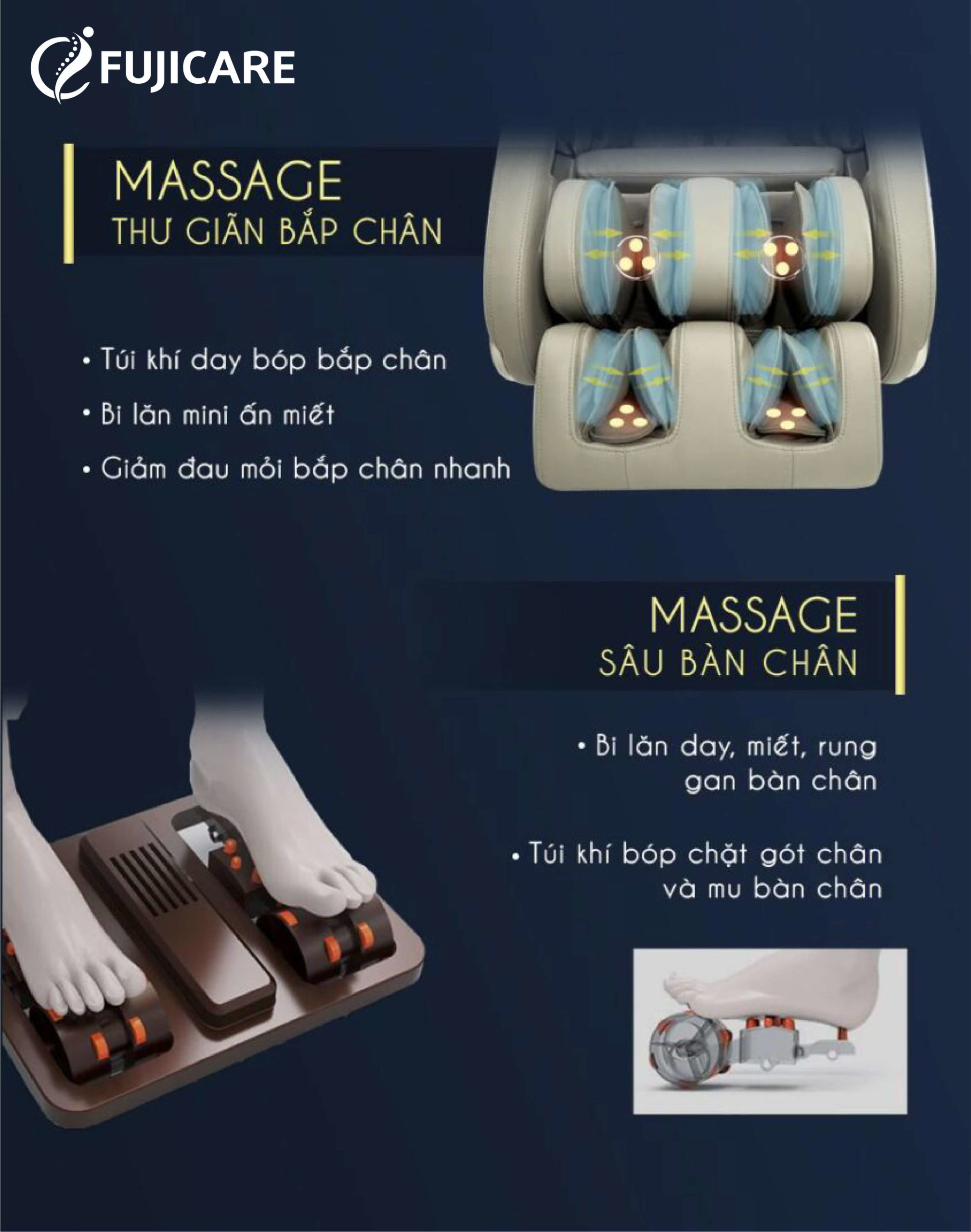 Ghế massage FC-600 massage thư giãn bắp chân