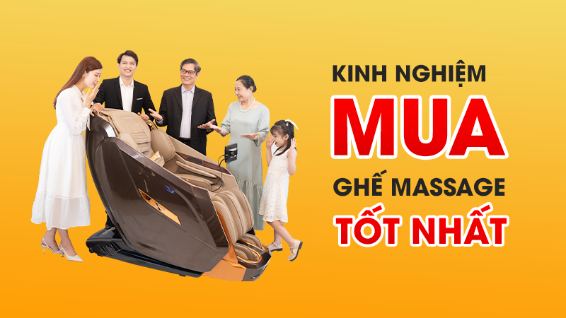 Kinh nghiệm mua ghế massage chính hãng phù hợp không phải ai cũng biết