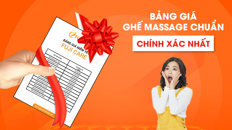 Bảng giá ghế massage chuẩn, chính xác nhất hiện nay