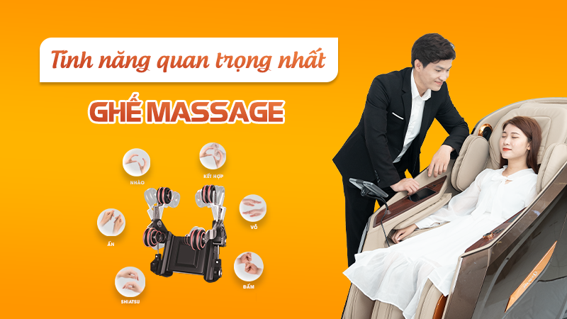Tính năng nào quan trọng nhất ghế massage - Bạn đã biết chưa?