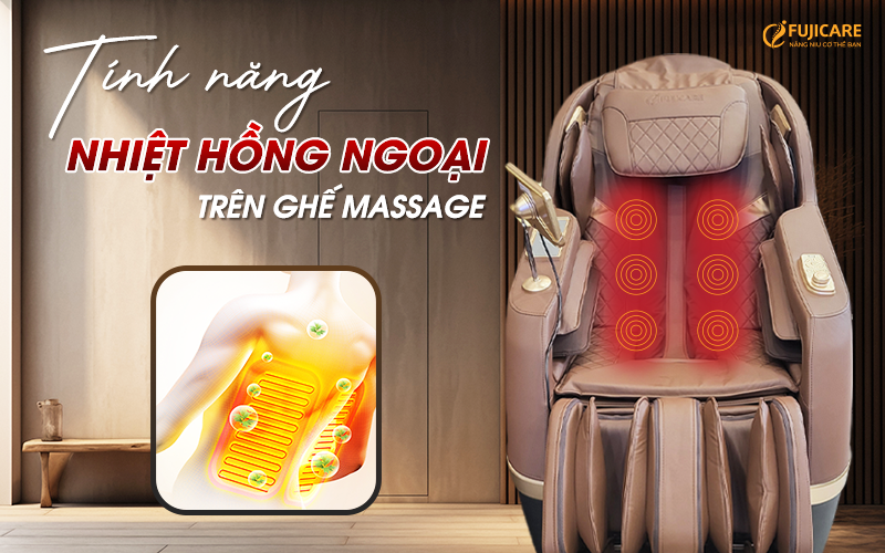 Tính năng nhiệt hồng ngoại có trên ghế massage FC 899 